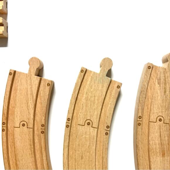 Tomy Chuggington Wooden Train Track Replacement Expansion Pieces x8 - Picture 5 of 5